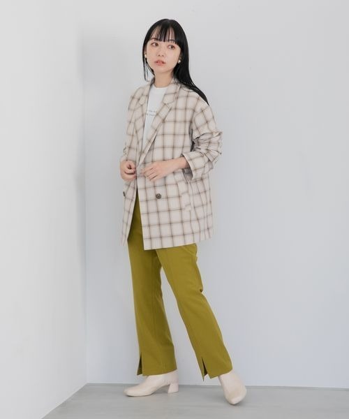 LOWRYS FARM（ローリーズファーム）の「ＬＡＮＡＴＥＣジャケット　257850（テーラードジャケット・レディース・アイボリー/ブラウン/ベージュ系その他/グリーン系その他・FREE）」の10枚目の写真