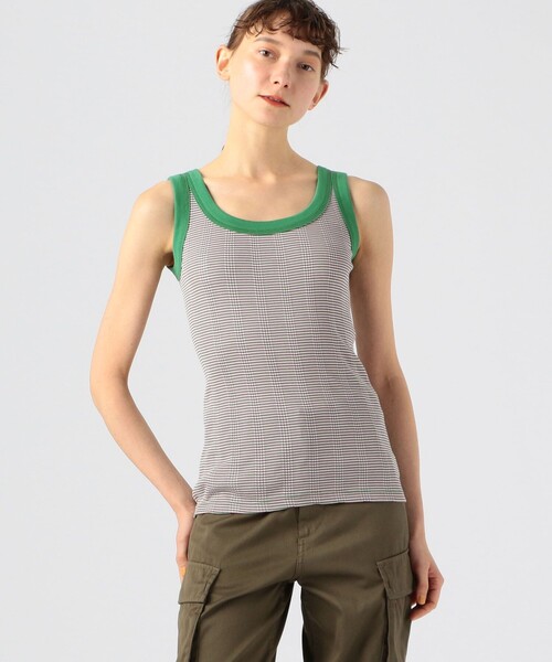 TOMORROWLAND （トゥモローランド）の「シルキーコットンランダムリブ タンクトップ（タンクトップ・レディース・ライトブルー/ネイビー/ホワイト系その他/レッド系その他2・S）」の13枚目の写真