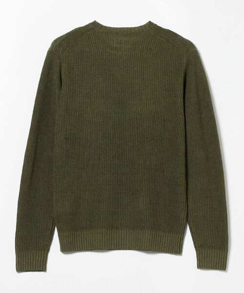 未使用 BEAMS PLUS 7G リリヤン クルーネックニット オリーブ L 未使用 BEAMS PLUS 7G リリヤン クルーネックニット オリーブ L 未使用