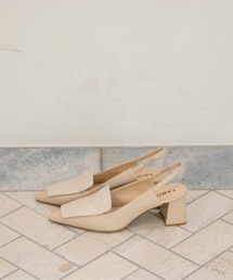 FABIO RUSCONI チャンキーヒールパンプス ファビオルスコーニ FABIO RUSCONI チャンキーヒールパンプス