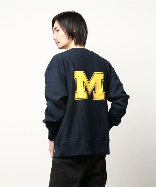 Right-on（ライトオン）の「【UCLA】カレッジクルースウェット（スウェット・メンズ・グリーン/ライトグレー/グレー/ブラック/サックスブルー/ネイビー・L/S/M）」の12枚目の写真