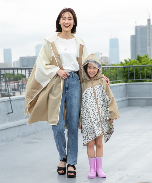 GLOBAL WORK（グローバルワーク）の「【キッズ】キッズプリントレインポンチョ/237831（ポンチョ・キッズ・ベージュ/ブラック/ブルー/パープル系その他5・FREE）」の5枚目の写真