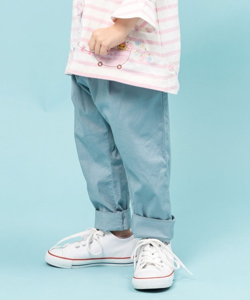 KP（ケーピー）の「ポケット口花レースストレッチブロードパンツ(110-130cm)（その他パンツ・キッズ・ベージュ/サックスブルー/ピンク・130cm/120cm/110cm/100cm）」の3枚目の写真