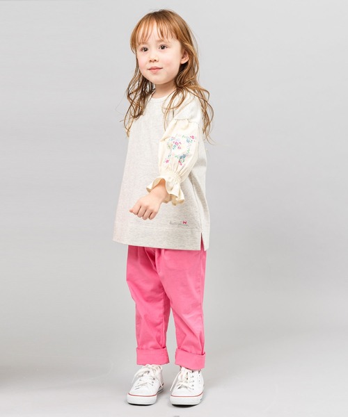 KP（ケーピー）の「ポケット口花レースストレッチブロードパンツ(110-130cm)（その他パンツ・キッズ・ベージュ/サックスブルー/ピンク・130cm/120cm/110cm/100cm）」の16枚目の写真
