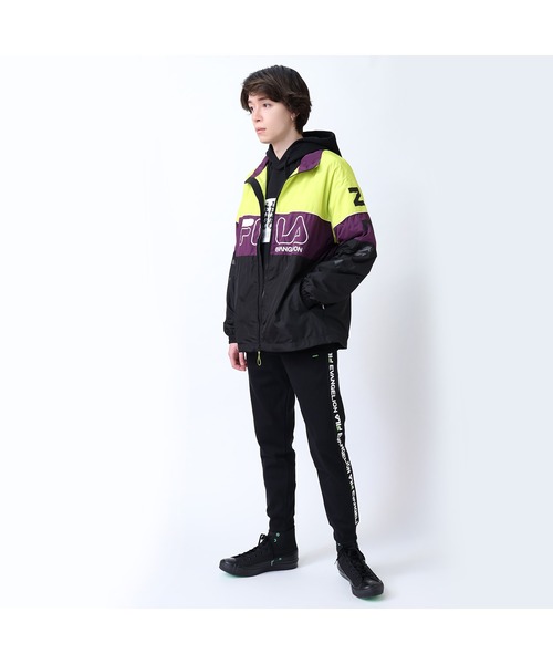 RADIO EVA(ラヂオエヴァ)の「RADIO EVA 798 FILA HERITAGE NYLON JACKET EVANGELION LIMITED(ナイロンジャケット・メンズ・グレー系その他/パープル系その他/グリーン系その他・LARGE/MEDIUM/X-LARGE)」の4枚目の写真