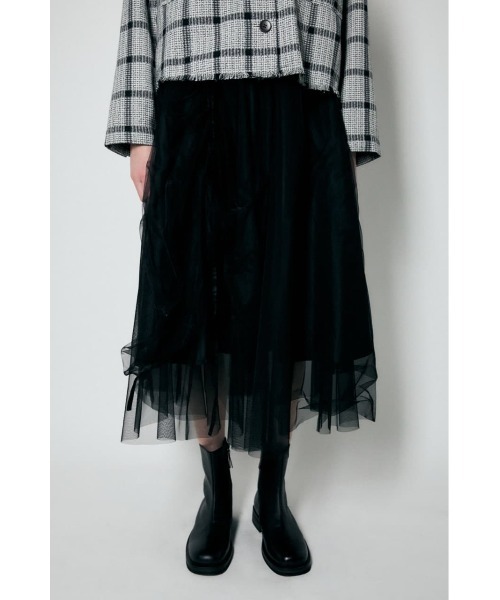 MOUSSY（マウジー）の「TULLE スカート（スカート・レディース・ブラック/アイボリー・1/2）」の6枚目の写真