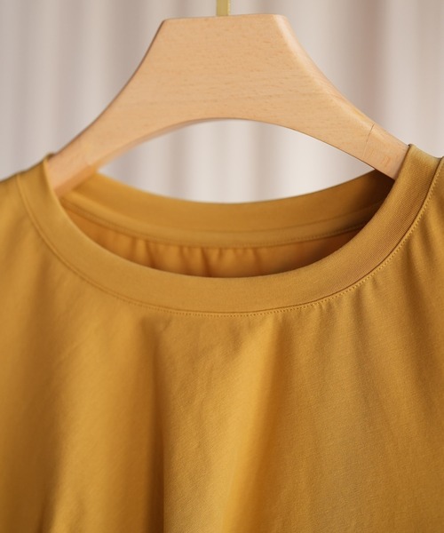 SAISON DE PAPILLON（セゾンドパピヨン）の「デザインスリットTシャツカットソー（Tシャツ/カットソー・レディース・ブラック/ホワイト/イエロー・L/M/S）」の21枚目の写真