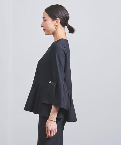 FLICKA(フリッカ)の「【別注】<FLICKA(フリッカ)>ラップカフ ペプラム ブラウス(シャツ/ブラウス・レディース・ネイビー・FREE)」の3枚目の写真