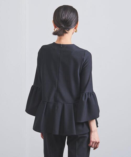 FLICKA(フリッカ)の「【別注】<FLICKA(フリッカ)>ラップカフ ペプラム ブラウス(シャツ/ブラウス・レディース・ネイビー・FREE)」の4枚目の写真