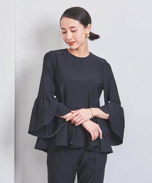 FLICKA(フリッカ)の「【別注】<FLICKA(フリッカ)>ラップカフ ペプラム ブラウス(シャツ/ブラウス・レディース・ネイビー・FREE)」の5枚目の写真