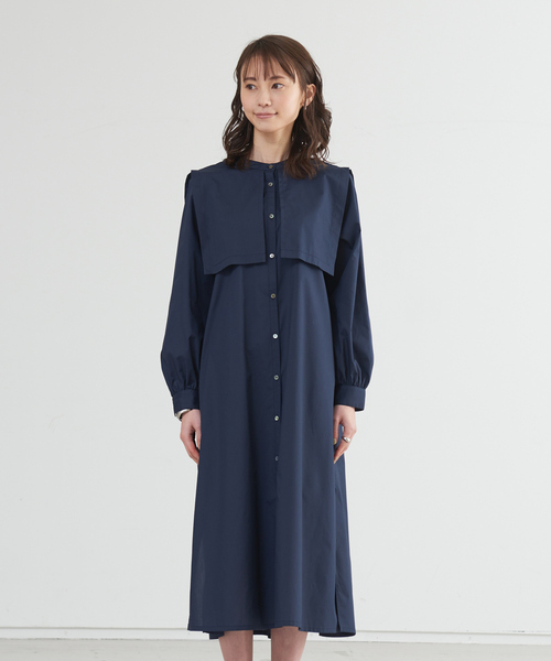 abahouse mavie（アバハウスマヴィ）の「ブロードワンピース（ワンピース・レディース・ストライプ/ネイビー・フリー）」の19枚目の写真