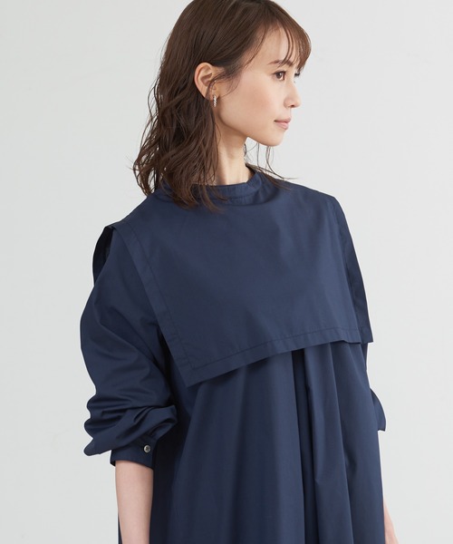 abahouse mavie（アバハウスマヴィ）の「ブロードワンピース（ワンピース・レディース・ストライプ/ネイビー・フリー）」の5枚目の写真