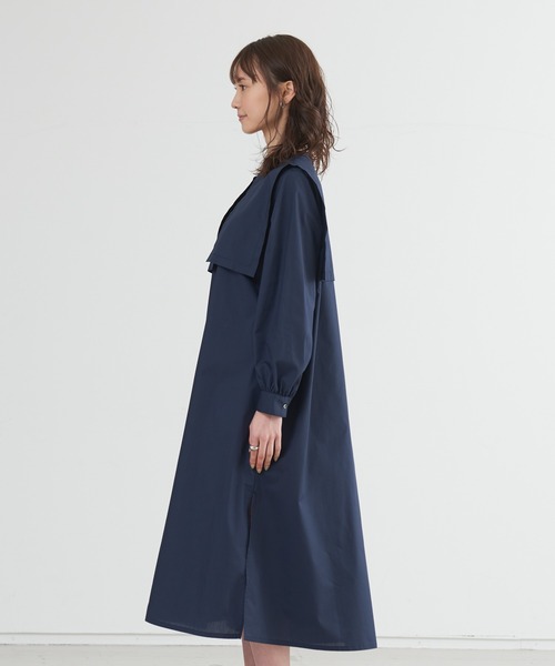 abahouse mavie（アバハウスマヴィ）の「ブロードワンピース（ワンピース・レディース・ストライプ/ネイビー・フリー）」の9枚目の写真