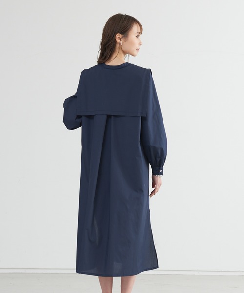 abahouse mavie（アバハウスマヴィ）の「ブロードワンピース（ワンピース・レディース・ストライプ/ネイビー・フリー）」の10枚目の写真