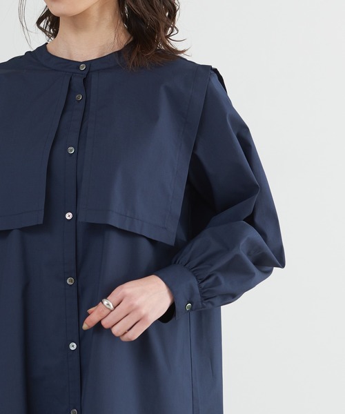 abahouse mavie（アバハウスマヴィ）の「ブロードワンピース（ワンピース・レディース・ストライプ/ネイビー・フリー）」の13枚目の写真