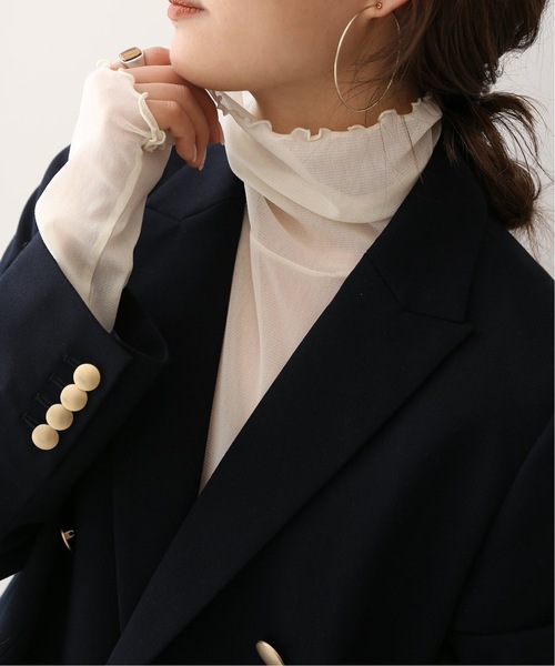 SLOBE IENA（スローブイエナ）の「《追加》チュールタートル◆（Tシャツ/カットソー・レディース・ナチュラル/オレンジ・FREE）」の14枚目の写真
