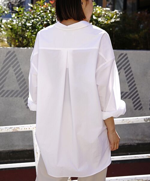 Toironier（トワロニエ）の「Toironier(トワロニエ ) オーバーシャツ（シャツ/ブラウス・レディース・ホワイト/オレンジ・FREE）」の4枚目の写真