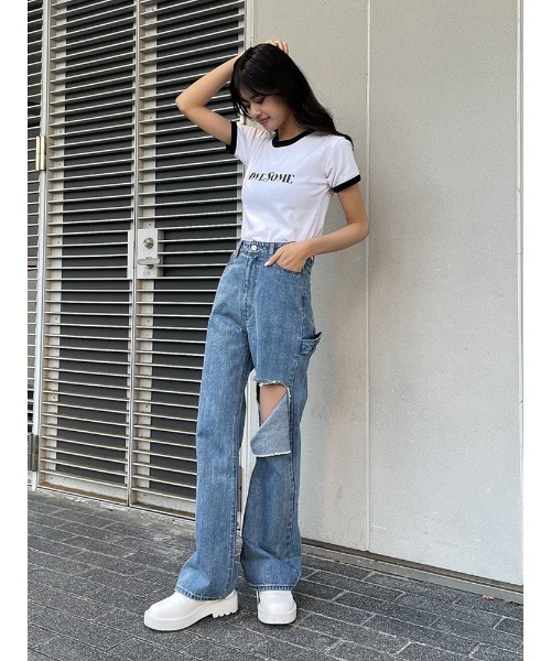 ENVYM(アンビー)の「コンパクトグラフィックTEE(Tシャツ/カットソー・レディース・ホワイト/ブラック/その他・FREE)」の10枚目の写真