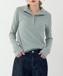 [UNE ORIGINAL] 【9カラー展開】コットンスナップTシャツ