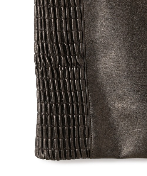 新品タグ付き✨49AV. junko shimada レザースカート 春服 レザーフレアスカート 49AV JUNKO SHIMADA｜クロスプラス公式通販サイト