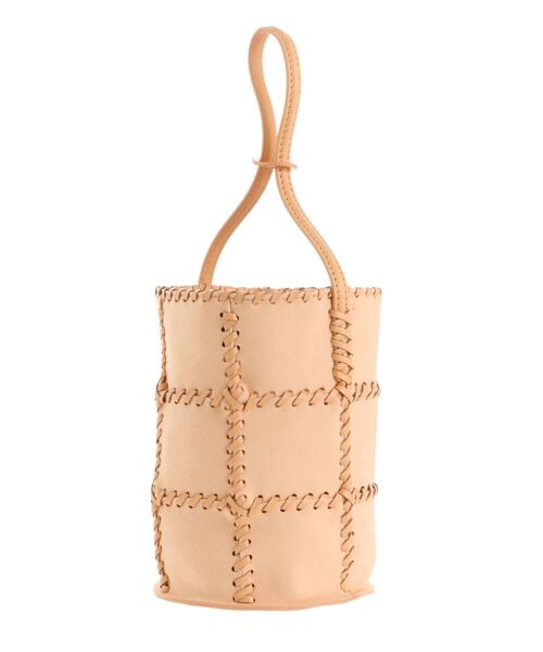 JAMIRAY（ジャミレイ）の「【JAMIRAY】パッチワークバケツバッグ（ショルダーバッグ・レディース・オレンジ/アイボリー・FREE）」の5枚目の写真