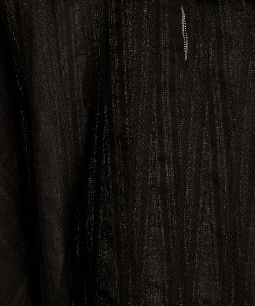 FORK&SPOON（フォークアンドスプーン）の「FORK&SPOON　カラミストライプシャツワンピース（ワンピース・レディース・カーキ/オフホワイト/ブラック・1）」の19枚目の写真