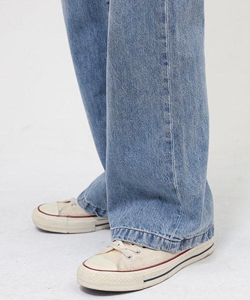 WESTBOY(ウエストボーイ)の「ルーズフレアデニムパンツ/セミワイドデニムパンツ WO22S2PT01 【WB ORIGINALS】(デニムパンツ・メンズ・ブルー/ブラック・XL/M/L)」の9枚目の写真