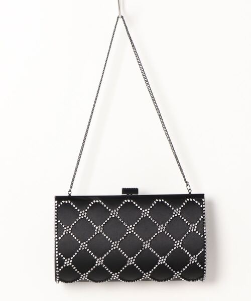 【HANAE MORI】パーティーバッグ HANAE MORI パーティーバッグ サークルロゴ ゴールドチェーン