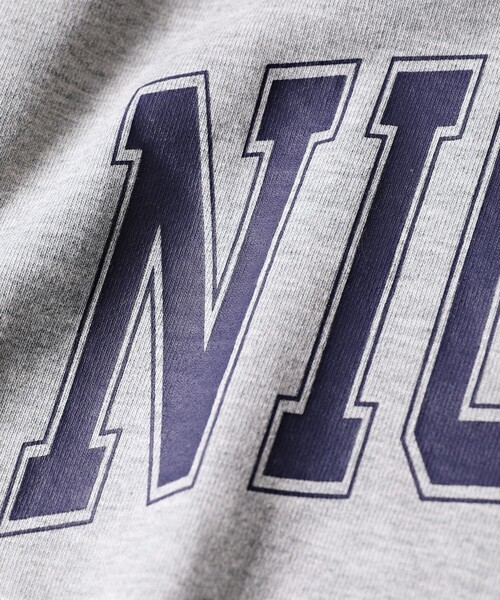 Firsthand(ファーストハンド)の「NICK GEAR/ニックギア SP ARCH LOGO TEE / ワンポイント刺繍ロゴプリントTシャツ(Tシャツ/カットソー・メンズ・ホワイト/ネイビー/グレー・S/M/L/XL)」の13枚目の写真