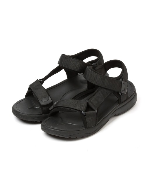 GLOBAL WORK(グローバルワーク)の「ラクエアトレイルサンダル/273243(サンダル・メンズ・ブラック/グリーン・MEDIUM/LARGE)」の5枚目の写真
