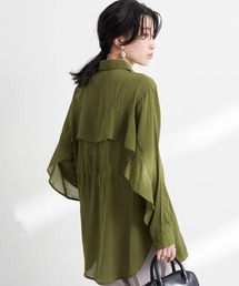 earth music&ecology | BIGシルエットシアーシャツ(シャツ/ブラウス)