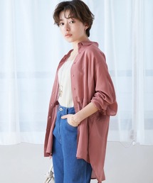 earth music&ecology（アースミュージックアンドエコロジー）の「BIGシルエットシアーシャツ（シャツ/ブラウス・レディース）」