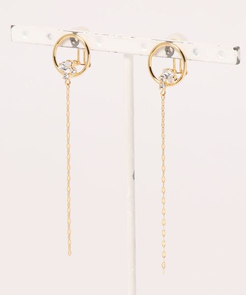 Phoebe(フィービィー)の「【痛くないシリーズ】ラプチャービジューエアリーイヤリング(イヤリング・レディース・クリア/ピンク・FREE)」の10枚目の写真