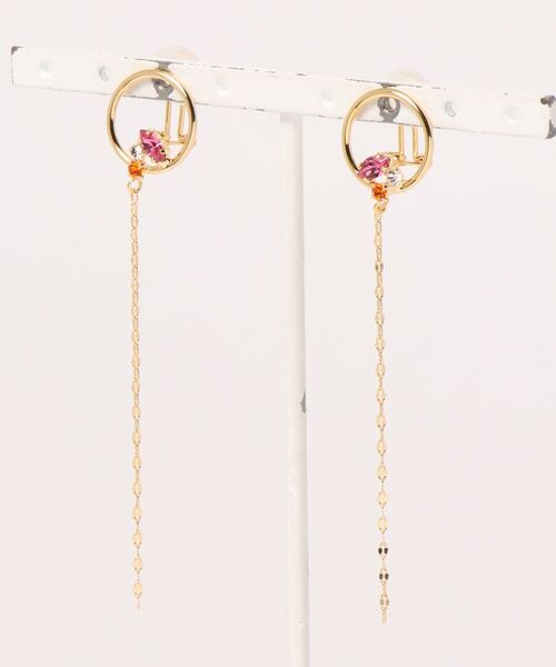 Phoebe(フィービィー)の「【痛くないシリーズ】ラプチャービジューエアリーイヤリング(イヤリング・レディース・クリア/ピンク・FREE)」の11枚目の写真