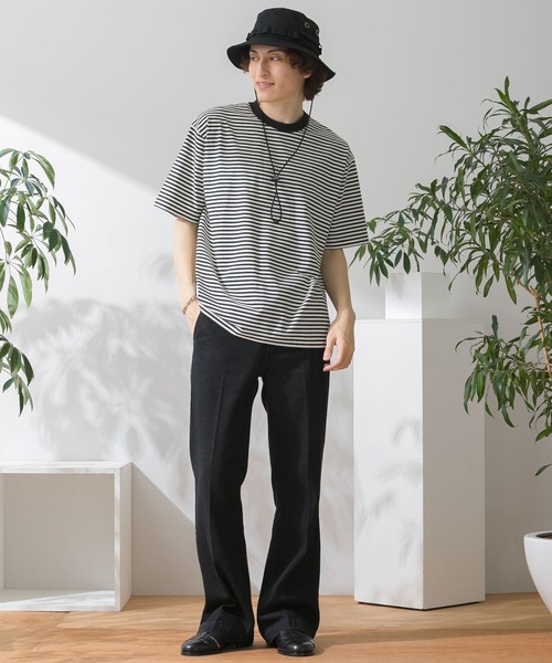 HEYUMM（ヘユム）の「センタープレスフレアデニムパンツ（デニムパンツ・レディース・ワンウォッシュ/インディゴブルー/ブラック・SMALL/MEDIUM）」の10枚目の写真