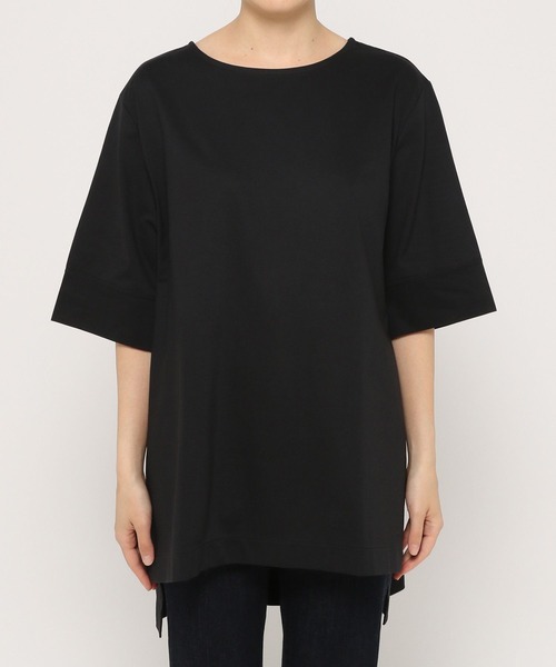 LEPSIM(レプシィム)の「マルチキノウチュニック 262406(Tシャツ/カットソー・レディース・ブラック/オフホワイト/オレンジ/グリーン/グレイッシュベージュ・FREE)」の14枚目の写真