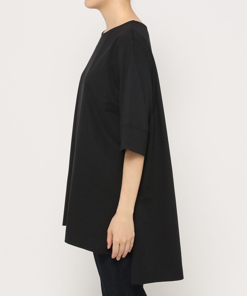 LEPSIM(レプシィム)の「マルチキノウチュニック 262406(Tシャツ/カットソー・レディース・ブラック/オフホワイト/オレンジ/グリーン/グレイッシュベージュ・FREE)」の9枚目の写真