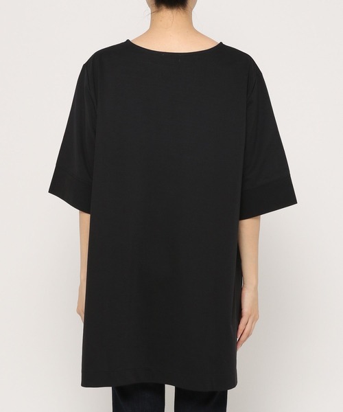 LEPSIM(レプシィム)の「マルチキノウチュニック 262406(Tシャツ/カットソー・レディース・ブラック/オフホワイト/オレンジ/グリーン/グレイッシュベージュ・FREE)」の12枚目の写真