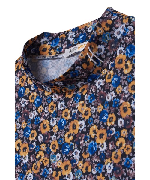 HIGH STREET(ハイストリート)の「【UNISEX】HIGH ST. GOLF∴フラワーパターンハイゲージ鹿の子モックネックシャツ(Tシャツ/カットソー・メンズ・ピンク/イエロー・SS/S/M/L/LL)」の12枚目の写真