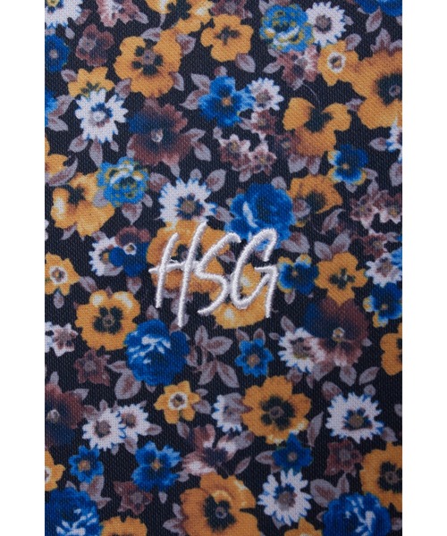 HIGH STREET(ハイストリート)の「【UNISEX】HIGH ST. GOLF∴フラワーパターンハイゲージ鹿の子モックネックシャツ(Tシャツ/カットソー・メンズ・ピンク/イエロー・SS/S/M/L/LL)」の14枚目の写真