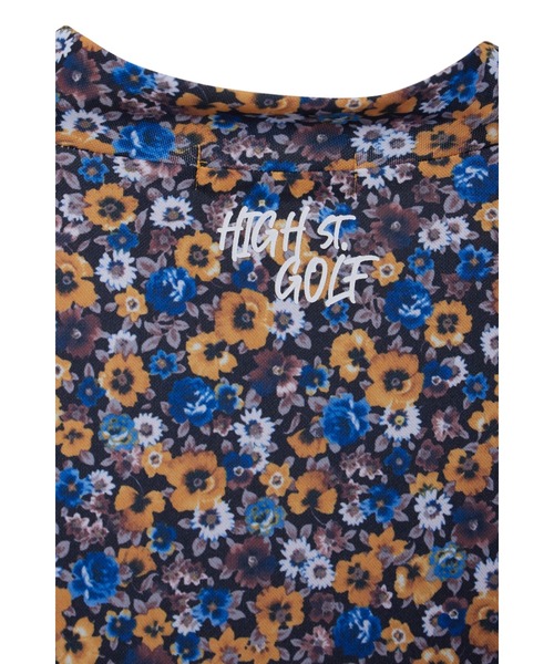 HIGH STREET(ハイストリート)の「【UNISEX】HIGH ST. GOLF∴フラワーパターンハイゲージ鹿の子モックネックシャツ(Tシャツ/カットソー・メンズ・ピンク/イエロー・SS/S/M/L/LL)」の15枚目の写真