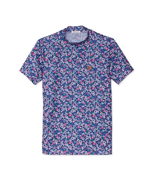 HIGH STREET(ハイストリート)の「【UNISEX】HIGH ST. GOLF∴フラワーパターンハイゲージ鹿の子モックネックシャツ(Tシャツ/カットソー・メンズ・ピンク/イエロー・SS/S/M/L/LL)」の17枚目の写真