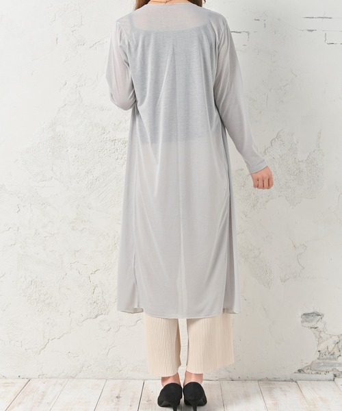 Felt-Maglietta（フェルトマリエッタ）の「UVケアロングカーディガン（カーディガン/ボレロ・レディース・ホワイト/ブラック/ネイビー/グレー・FREE）」の17枚目の写真