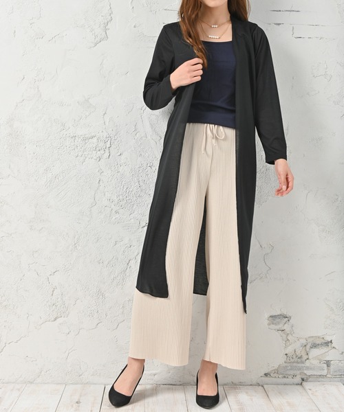 Felt-Maglietta（フェルトマリエッタ）の「UVケアロングカーディガン（カーディガン/ボレロ・レディース・ホワイト/ブラック/ネイビー/グレー・FREE）」の15枚目の写真