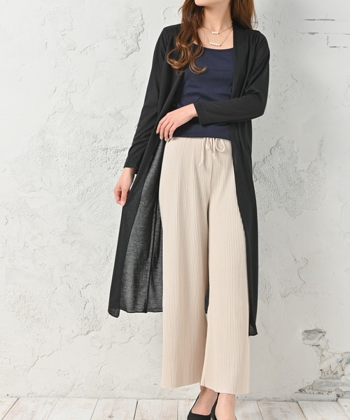 Felt-Maglietta（フェルトマリエッタ）の「UVケアロングカーディガン（カーディガン/ボレロ・レディース・ホワイト/ブラック/ネイビー/グレー・FREE）」の11枚目の写真