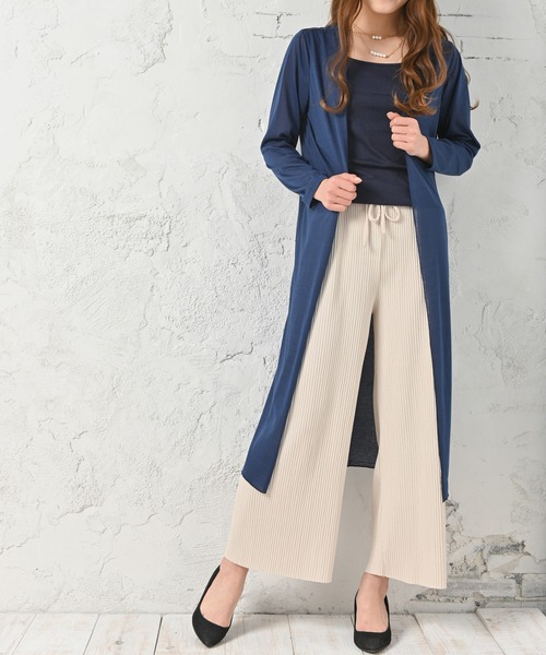 Felt-Maglietta（フェルトマリエッタ）の「UVケアロングカーディガン（カーディガン/ボレロ・レディース・ホワイト/ブラック/ネイビー/グレー・FREE）」の18枚目の写真