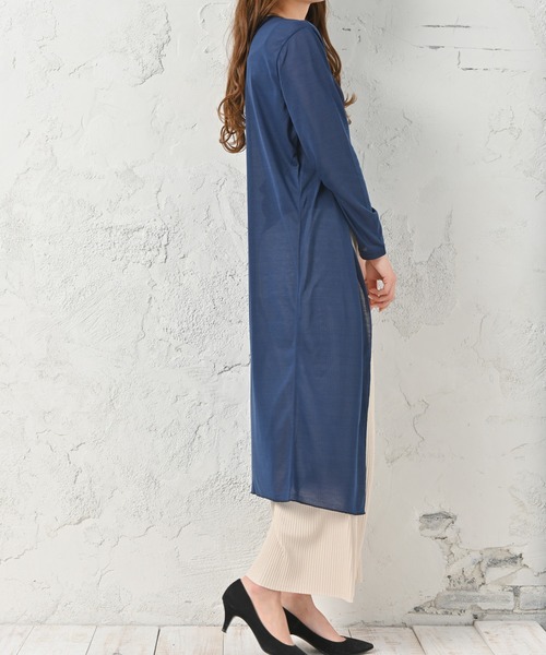 Felt-Maglietta（フェルトマリエッタ）の「UVケアロングカーディガン（カーディガン/ボレロ・レディース・ホワイト/ブラック/ネイビー/グレー・FREE）」の12枚目の写真