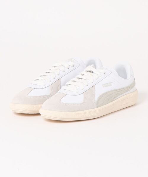 PUMA（プーマ）の「PUMA プーマ ユニセックス プーマ アーミートレーナー CROC スニーカー（スニーカー・メンズ・ホワイト×グレー/カーキ・28.5cm/23.5cm/26.5cm/26.0cm/24.0cm/28.0cm/25.5cm/22.5cm/27.0cm/23.0cm/27.5cm/24.5cm/22.0cm/29.0cm/25.0cm/30.0cm）」の6枚目の写真