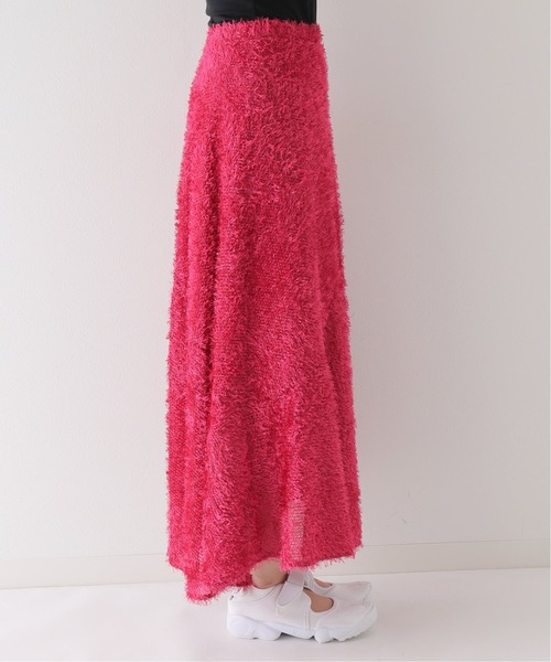 PROVOKE （プロヴォーク）の「【PROVOKE/プロヴォーク】fusa-fusa maxi skirt：スカート（スカート・レディース・ピンク/ブラック・FREE）」の9枚目の写真