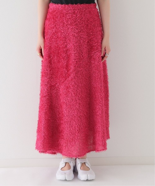 PROVOKE （プロヴォーク）の「【PROVOKE/プロヴォーク】fusa-fusa maxi skirt：スカート（スカート・レディース・ピンク/ブラック・FREE）」の7枚目の写真